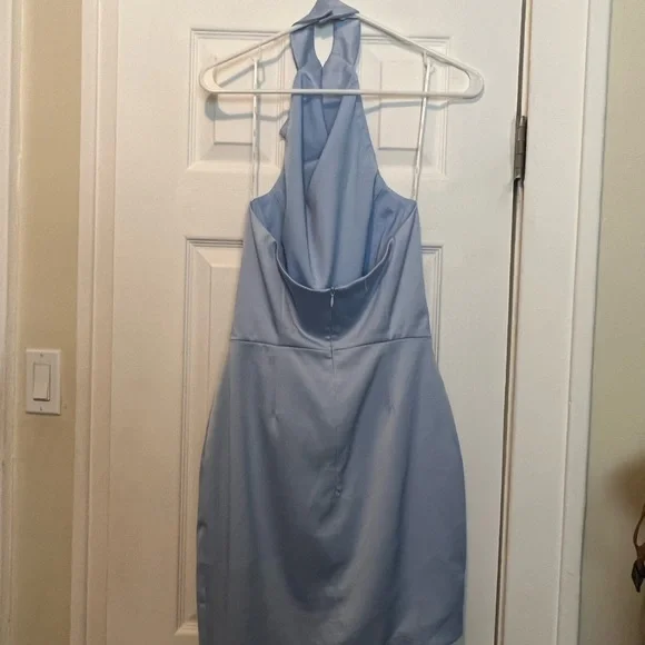 Elliatt Camo Dress, Baby Blue, Size Small - Picture 5 of 6